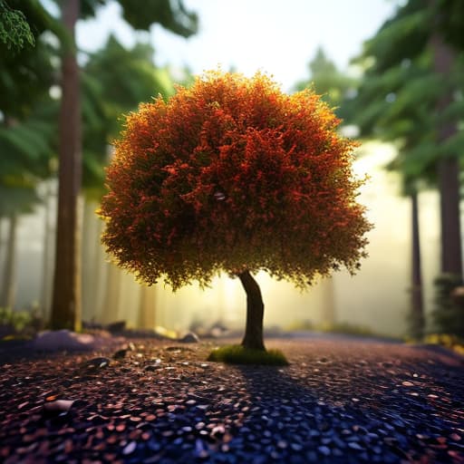 redshift style glowing tree with fairies hyperrealistic, full body, detailed clothing, highly detailed, cinematic lighting, stunningly beautiful, intricate, sharp focus, f/1. 8, 85mm, (centered image composition), (professionally color graded), ((bright soft diffused light)), volumetric fog, trending on instagram, trending on tumblr, HDR 4K, 8K