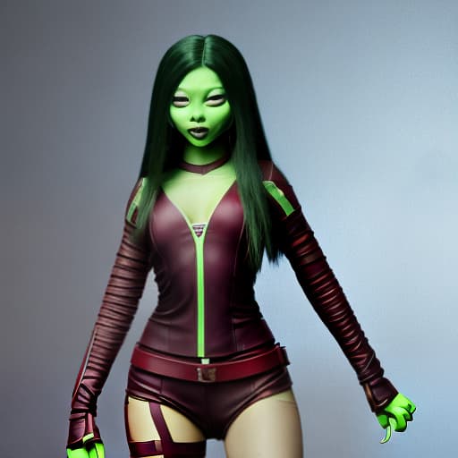 redshift style Jennie Kim as Gamora