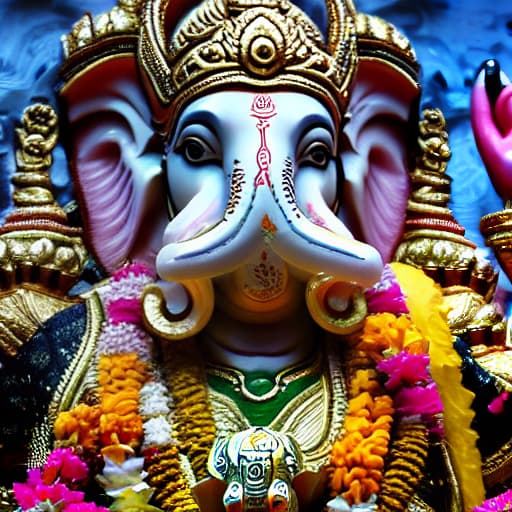  (Lord Ganesh appeared on mobile wallpaper ), <lora:3DMM_V12:1>, 3D, highly detailed, 4k, high quality hyperrealistic, full body, detailed clothing, highly detailed, cinematic lighting, stunningly beautiful, intricate, sharp focus, f/1. 8, 85mm, (centered image composition), (professionally color graded), ((bright soft diffused light)), volumetric fog, trending on instagram, trending on tumblr, HDR 4K, 8K