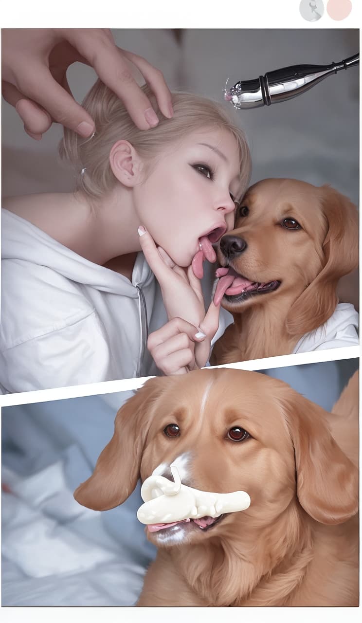  dog giving human a blowjob