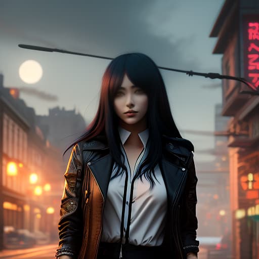  a woman standing in front of a full moon, an anime drawing, inspired by ross tran, trending on pixiv, gothic art, she has black hair with bangs, gorillaz art, dark blue, detailed key anime art hyperrealistic, full body, detailed clothing, highly detailed, cinematic lighting, stunningly beautiful, intricate, sharp focus, f/1. 8, 85mm, (centered image composition), (professionally color graded), ((bright soft diffused light)), volumetric fog, trending on instagram, trending on tumblr, HDR 4K, 8K