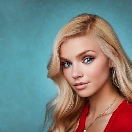 portrait+ style Nickelodeon star blonde female face