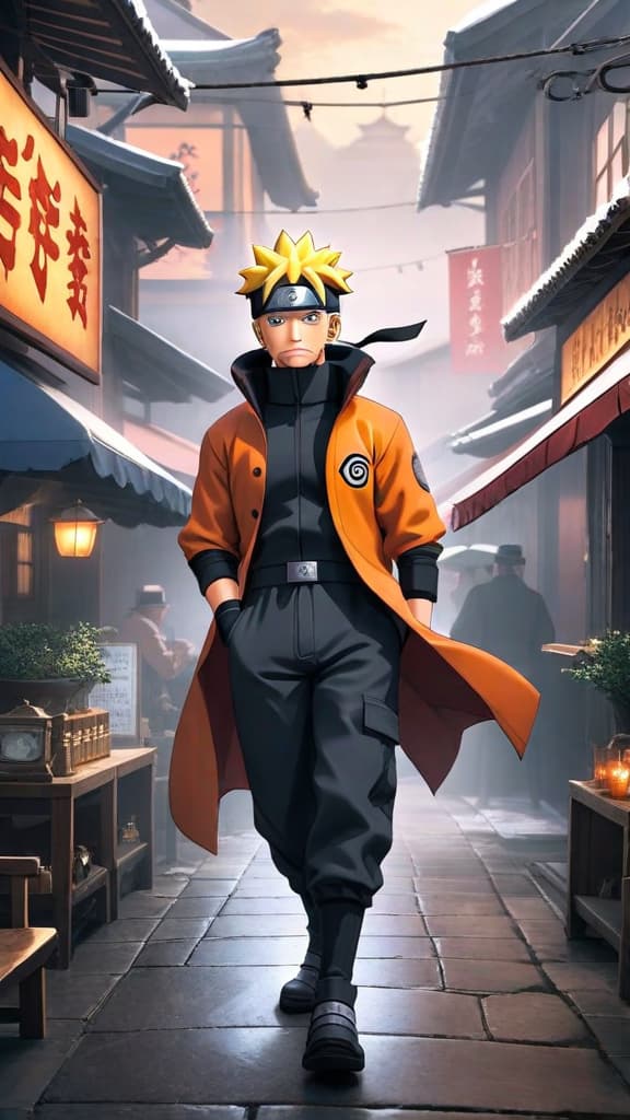  anime art, naruto from naruto standing with a calendar showing late 2024 to early 2025, excited atmosphere hyperrealistic, full body, detailed clothing, highly detailed, cinematic lighting, stunningly beautiful, intricate, sharp focus, f/1. 8, 85mm, (centered image composition), (professionally color graded), ((bright soft diffused light)), volumetric fog, trending on instagram, trending on tumblr, HDR 4K, 8K