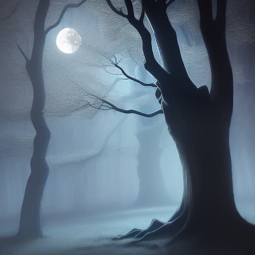  the moon shines like an ancient amulet. shadows dance in the silence of the night. i hear the whispers of ancient trees, there is magic in this world for us.