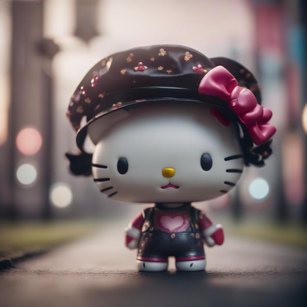  cinematic film still the character of hello kitty is very angry. . shallow depth of field, vignette, highly detailed, high budget, bokeh, cinemascope, moody, epic, gorgeous, film grain, grainy