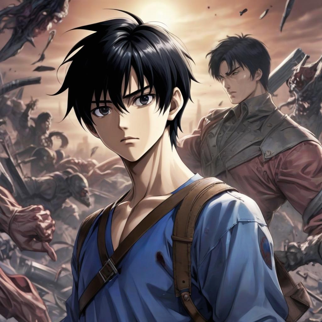  the main character, kaito hanada, an ordinary japanese student with black hair, kaito finds himself in the body of this strong, but weakened from time being, surrounded by the remnants of a once powerful army of darkness.