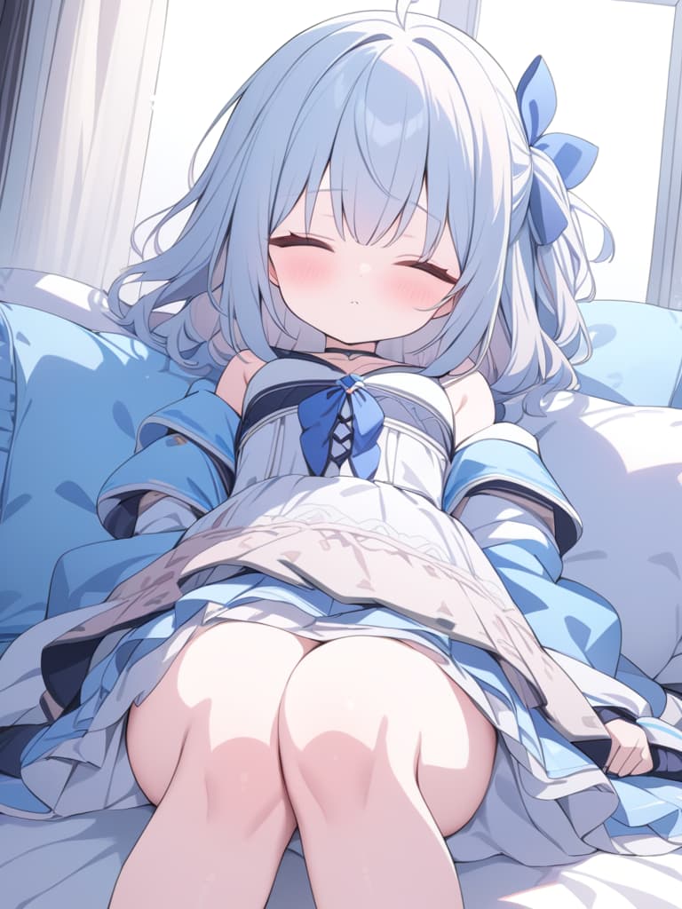  pastel color, cute, fluffy, girl, loli, sleep, masterpiece, best quality,8k,ultra detailed,high resolution,an extremely delicate and beautiful,hyper detail