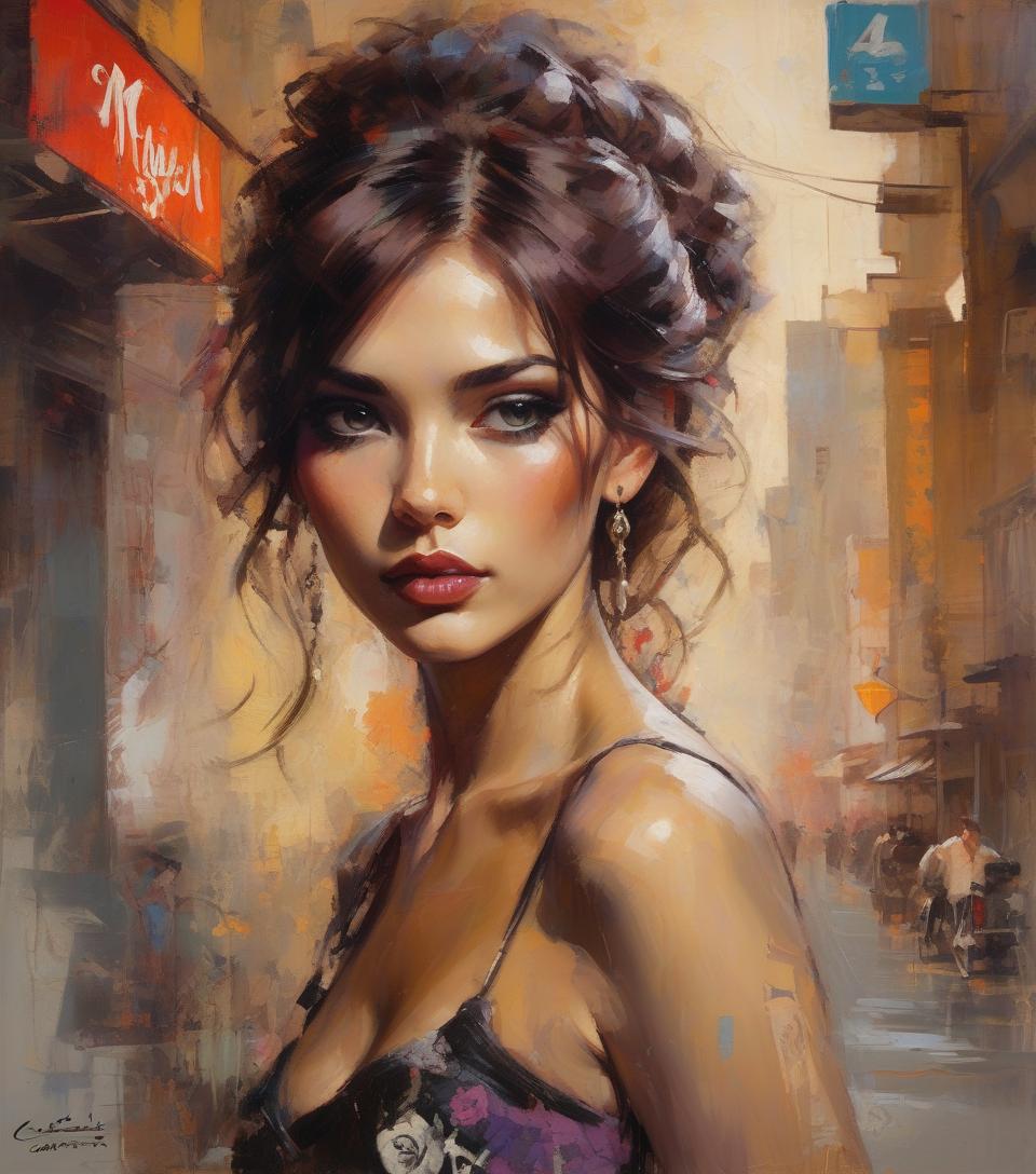  grunge style portait of a beautiful woman, a masterwork detail quality line and developed, add featured alluring illusions, adorable hybrid painting, deep oriental tones, randomly placed, comprehensive finely art style by carne griffith michael garmash, ivan shiskin . textured, distressed, vintage, edgy, punk rock vibe, dirty, noisy