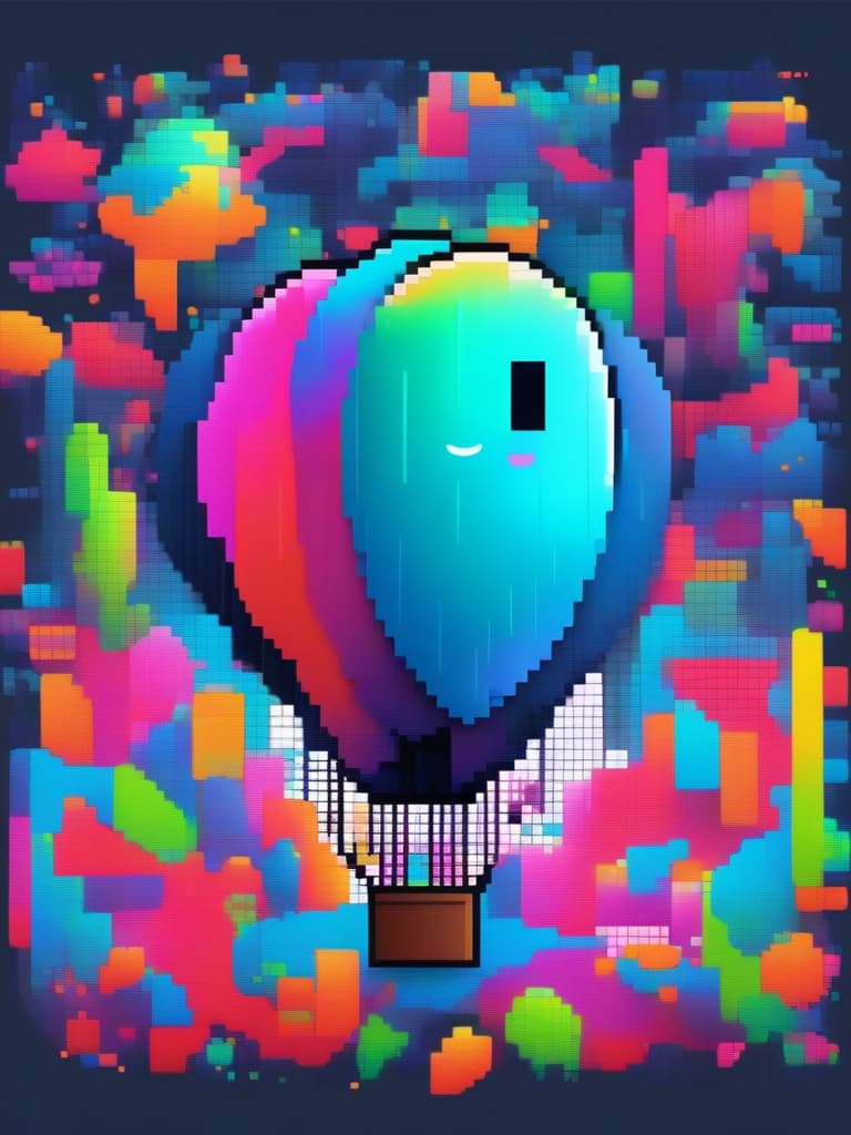  plain brush drawing {text ((neon color: "hello" 💬)) text in balloon}((glowing pixel art: 1.5))((no human: 1.5)),high resolution,absurd,adopted,