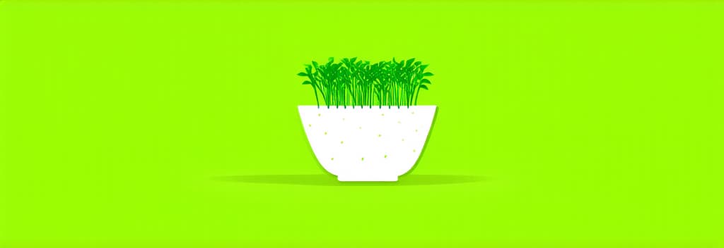  flat illustration, flaticon, (illustration:1.15), simple logo seeding microgreens, light green background ar 3:1, [cory loftis, strobist, pascal campion :: 0.2]