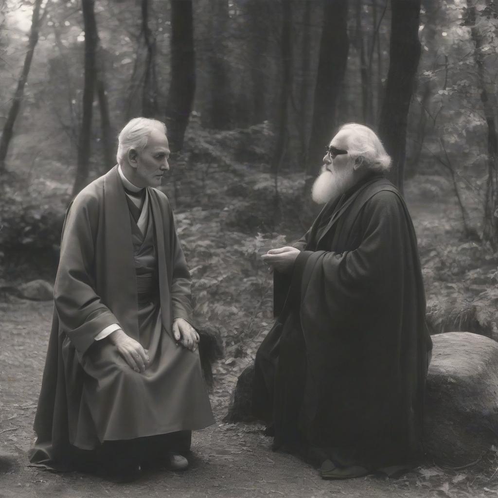  at the age of 17, during one of the forays into the forest, bell met an elder who turned out to be the senior priest of bethrinism. the priest, seeing in the young man the inner light and desire for knowledge, offered him training. bell agreed and began to study the sacred texts. the sage became not only a teacher but also a father, filling the gaps in his life.