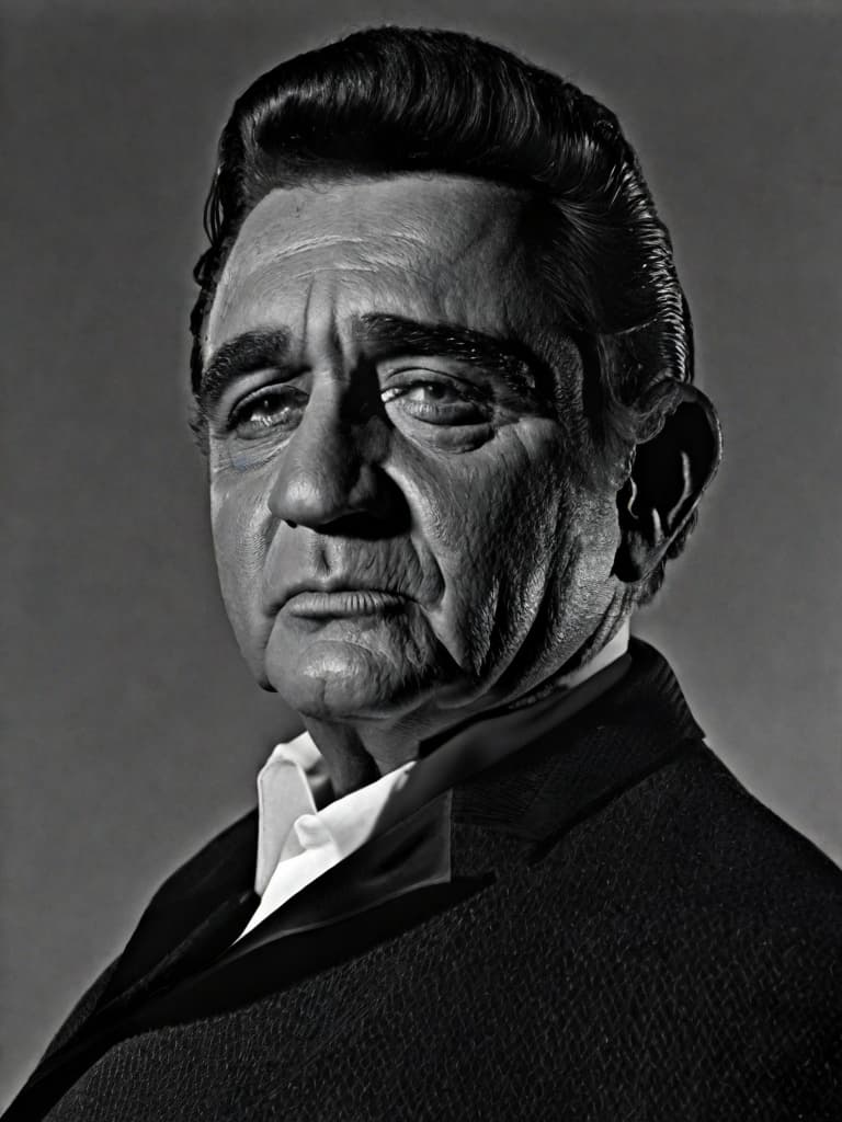  Young Johnny Cash Portrait