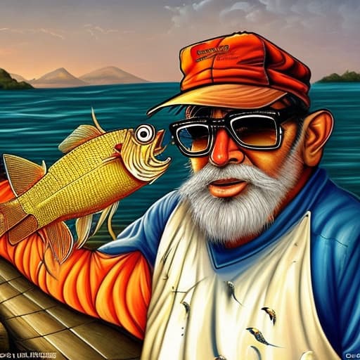  the fish thanked the fisherman and gave him a big golden scale