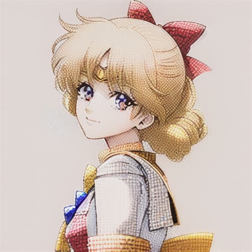  masterpiece,best quality, highly detailed, sailor venus,1,solo,sailor senshi uniform,hair bow,red bow,orange sailor collar,orange choker,orange ,pleated ,white gloves,blue bow,magical ,elbow gloves,looking at viewer,earrings,tiara,smile,simple background,white background