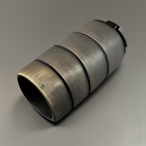  Cylindrical, with a groove in the middle,