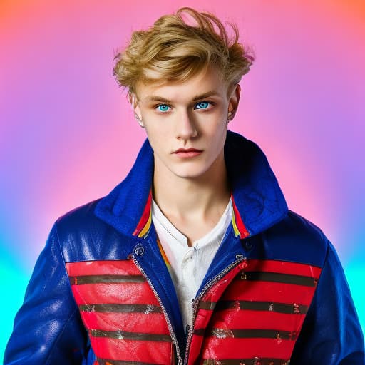 portrait+ style Russian LGBT queer twink blonde hunk dude face