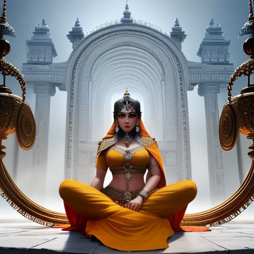  jai shree ram Apply the Following Styles Arte Povera hyperrealistic, full body, detailed clothing, highly detailed, cinematic lighting, stunningly beautiful, intricate, sharp focus, f/1. 8, 85mm, (centered image composition), (professionally color graded), ((bright soft diffused light)), volumetric fog, trending on instagram, trending on tumblr, HDR 4K, 8K