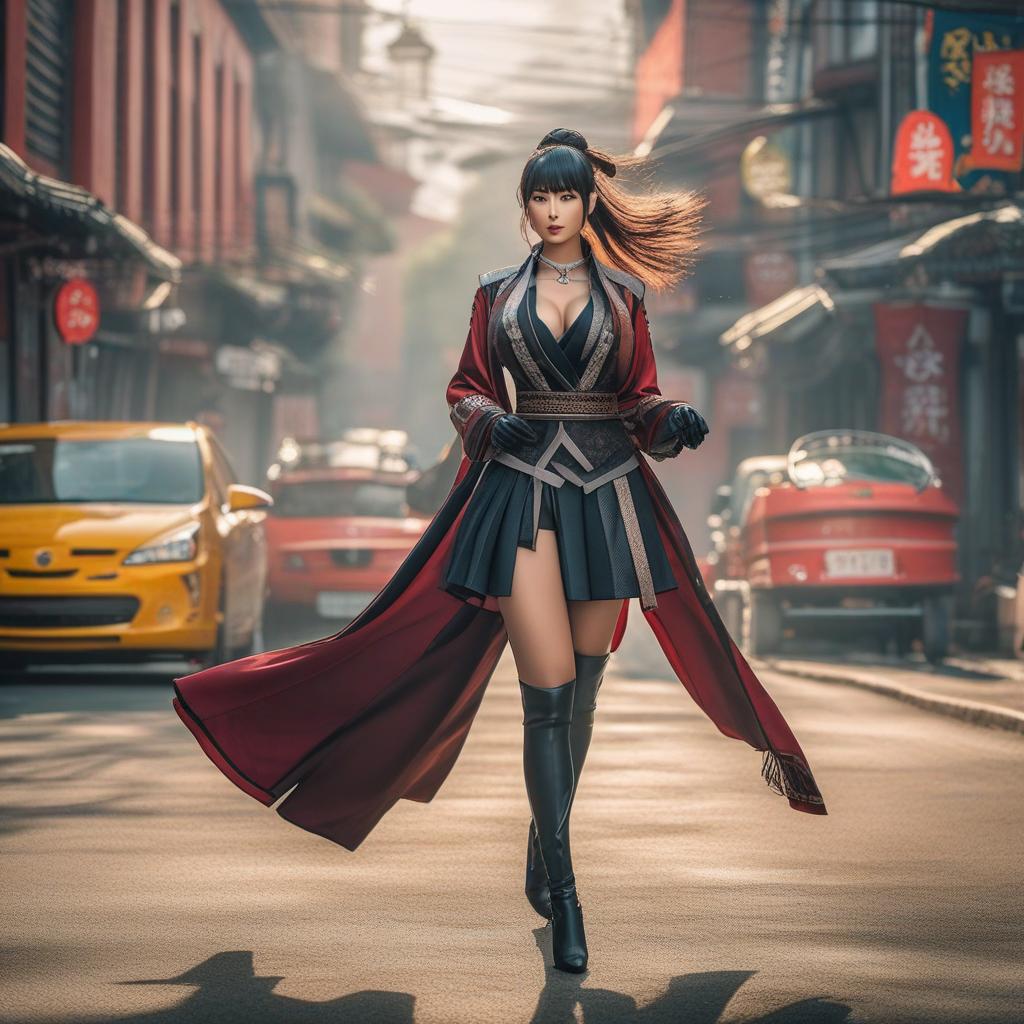  full body asian , ((anime)) hyperrealistic, full body, detailed clothing, highly detailed, cinematic lighting, stunningly beautiful, intricate, sharp focus, f/1. 8, 85mm, (centered image composition), (professionally color graded), ((bright soft diffused light)), volumetric fog, trending on instagram, trending on tumblr, HDR 4K, 8K