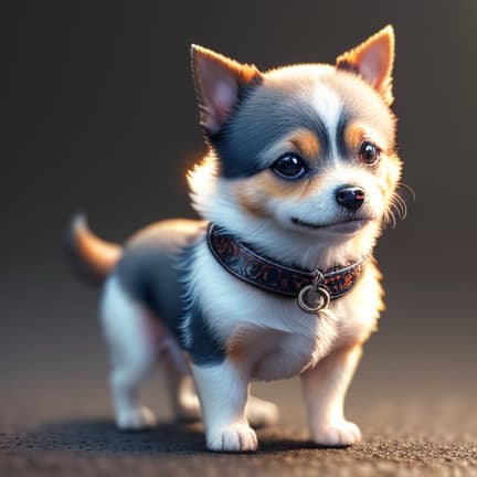  a little dog hyperrealistic, full body, detailed clothing, highly detailed, cinematic lighting, stunningly beautiful, intricate, sharp focus, f/1. 8, 85mm, (centered image composition), (professionally color graded), ((bright soft diffused light)), volumetric fog, trending on instagram, trending on tumblr, HDR 4K, 8K