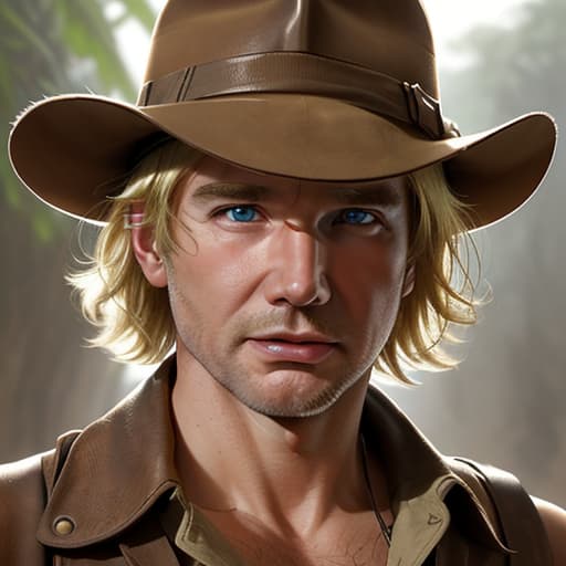  Indiana Jones movie actor blonde hunk dude face