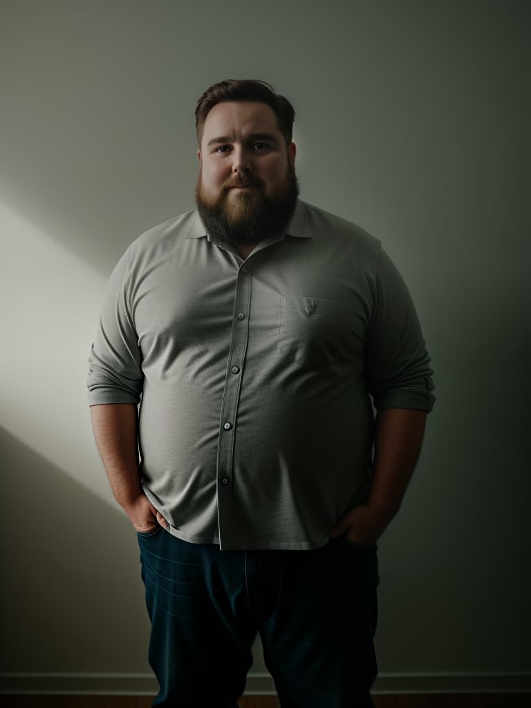  chubby overweight forty five year bearded white man wearing only a diaper, because he loves to wear diapers because diapers make him emotionally feel like he is a which is why he is obviously not potty trained , hyperrealistic, high quality, highly detailed, cinematic lighting, intricate, sharp focus, f/1. 8, 85mm, (centered image composition), (professionally color graded), ((bright soft diffused light)), volumetric fog, trending on instagram, HDR 4K, 8K