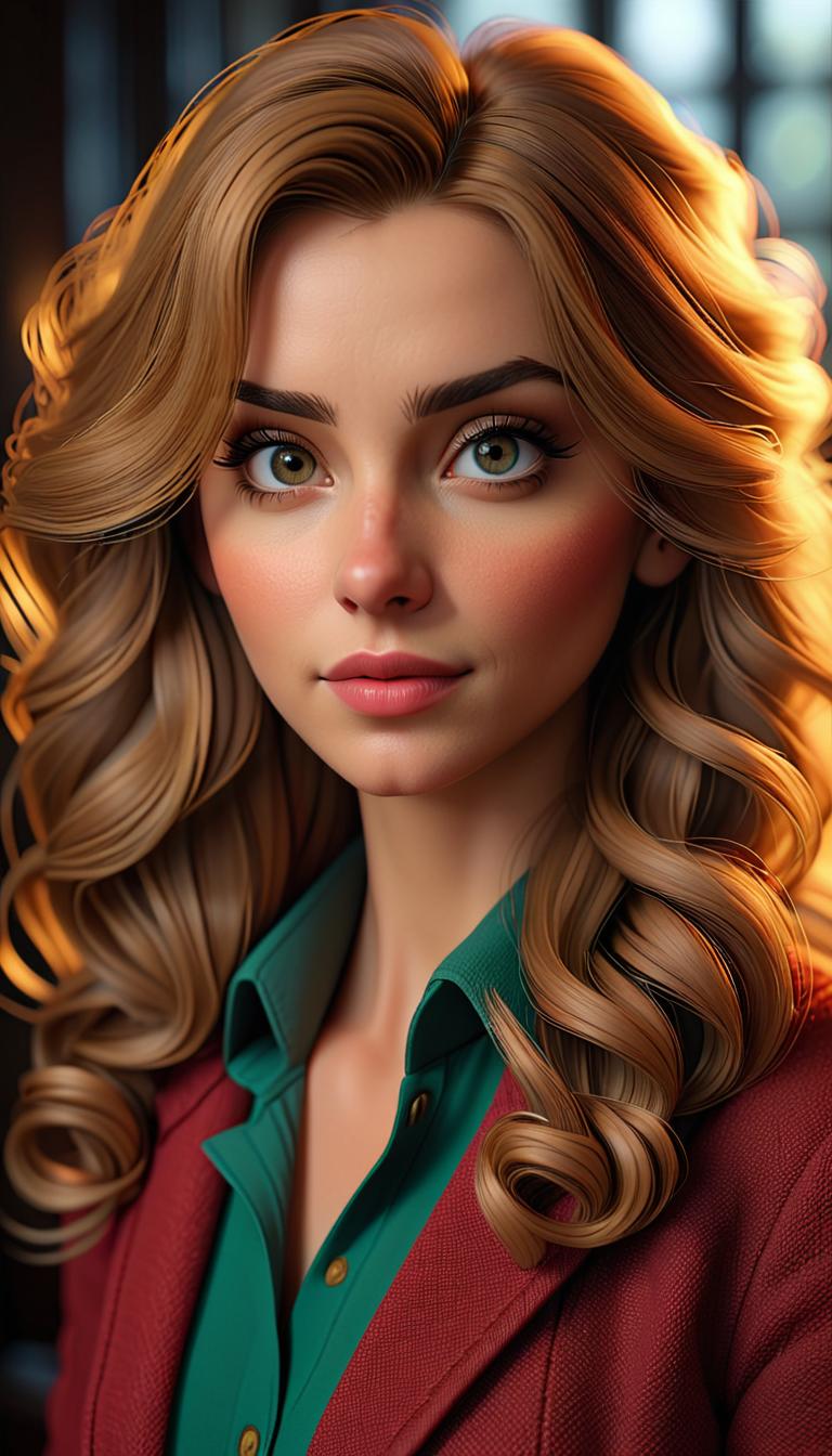  professional 3d model of first year hermione grander very detailed and very cute . rendered with octane, the model is highly detailed,dramatic lighting. hyperrealistic, full body, detailed clothing, highly detailed, cinematic lighting, stunningly beautiful, intricate, sharp focus, f/1. 8, 85mm, (centered image composition), (professionally color graded), ((bright soft diffused light)), volumetric fog, trending on instagram, trending on tumblr, HDR 4K, 8K