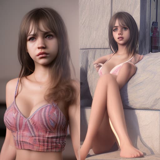 redshift style Mila Azul, full body, hyper realistic and detailed face, perfect body, perfect eyes and lips