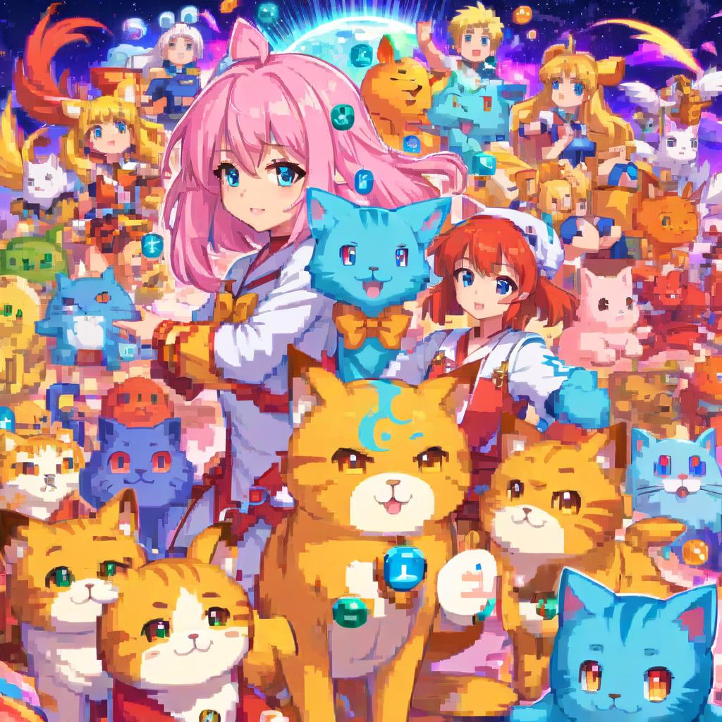  anime artwork nft chart for cats crypto . anime style, key visual, vibrant, studio anime, highly detailed