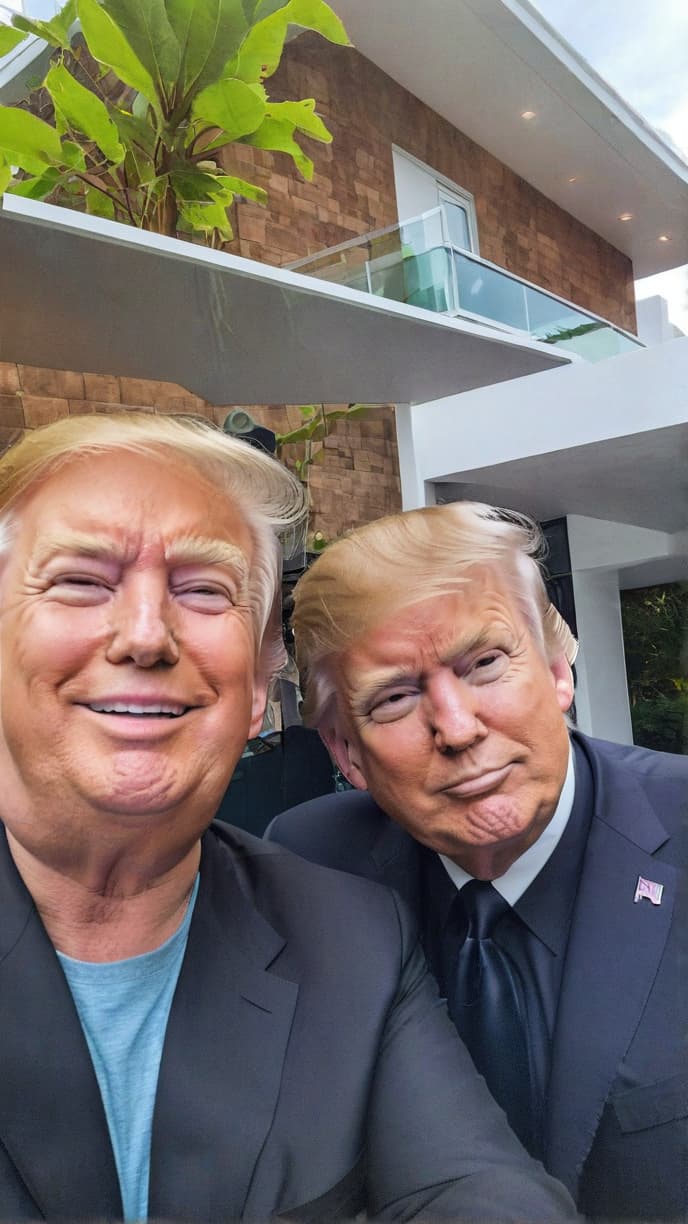  generate a photo with me and donald trump