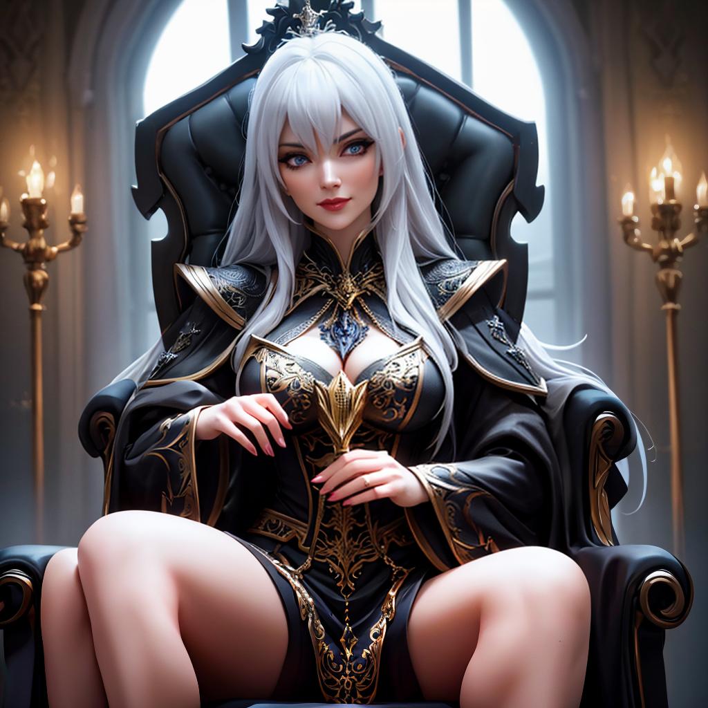  evil witch sitting on a throne, 8k hdr pixar style up hyperrealistic, full body, detailed clothing, highly detailed, cinematic lighting, stunningly beautiful, intricate, sharp focus, f/1. 8, 85mm, (centered image composition), (professionally color graded), ((bright soft diffused light)), volumetric fog, trending on instagram, trending on tumblr, HDR 4K, 8K