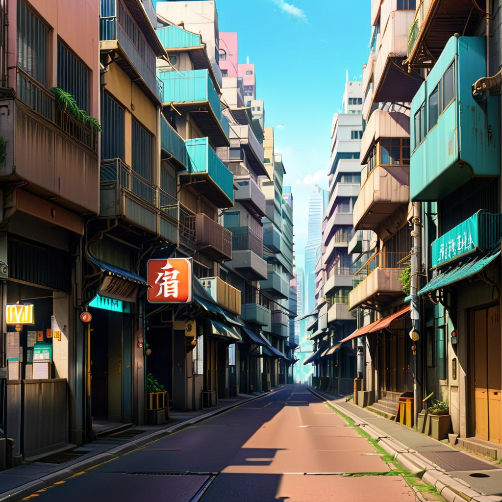  anime artwork city streets near . anime style, key visual, vibrant, studio anime, highly detailed, civitai