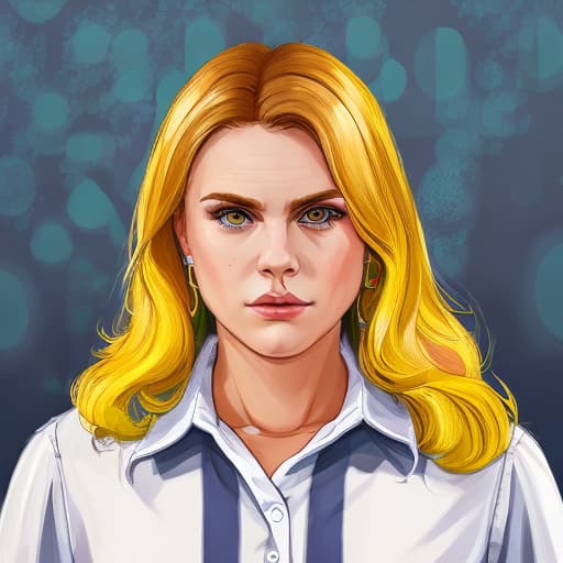 portrait+ style GTA 5 LGBT queer blonde female face