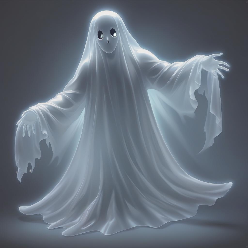  ghost , translucent body, , n@ked, ,