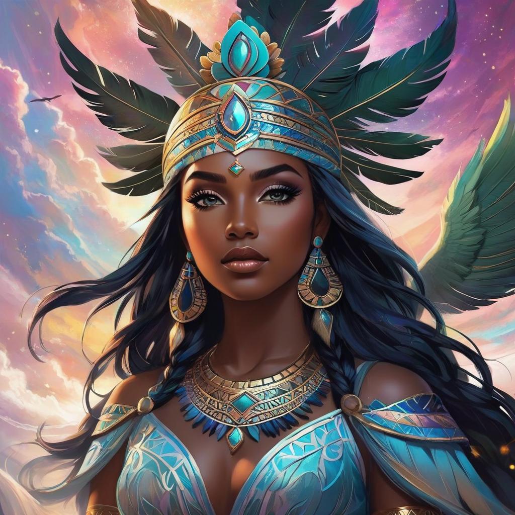  ethereal fantasy concept art of atabey goddess y yaya male god caribbean native south american. magnificent, celestial, ethereal, painterly, epic, majestic, magical, fantasy art, cover art, dreamy