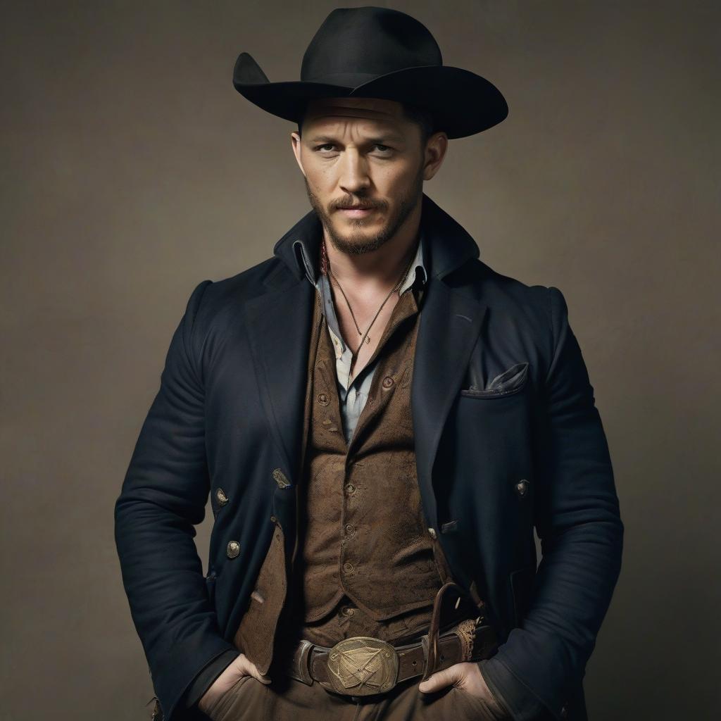  cowboy, tom hardy, full height, hat, bolero