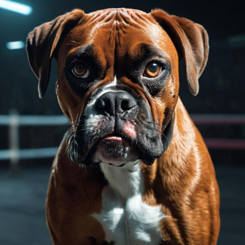  cinamatic lighting, 8k, a vivid boxer from the near future, wit sharp eyes and a threatening aura. sharp eyeballs to kill prey. muscles are like steel.