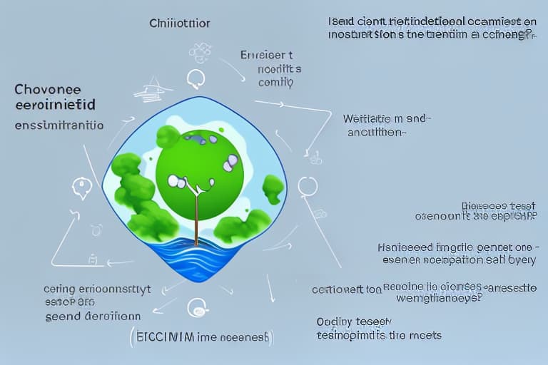  Diagram on how environmental chemistry helps address climate change in english