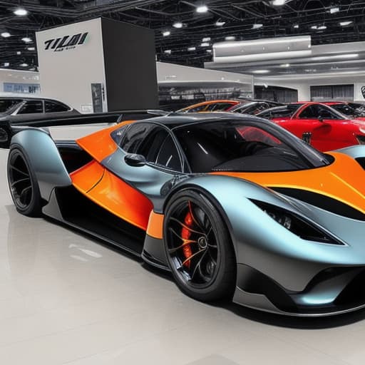  Full view of a highly detailed hypercar