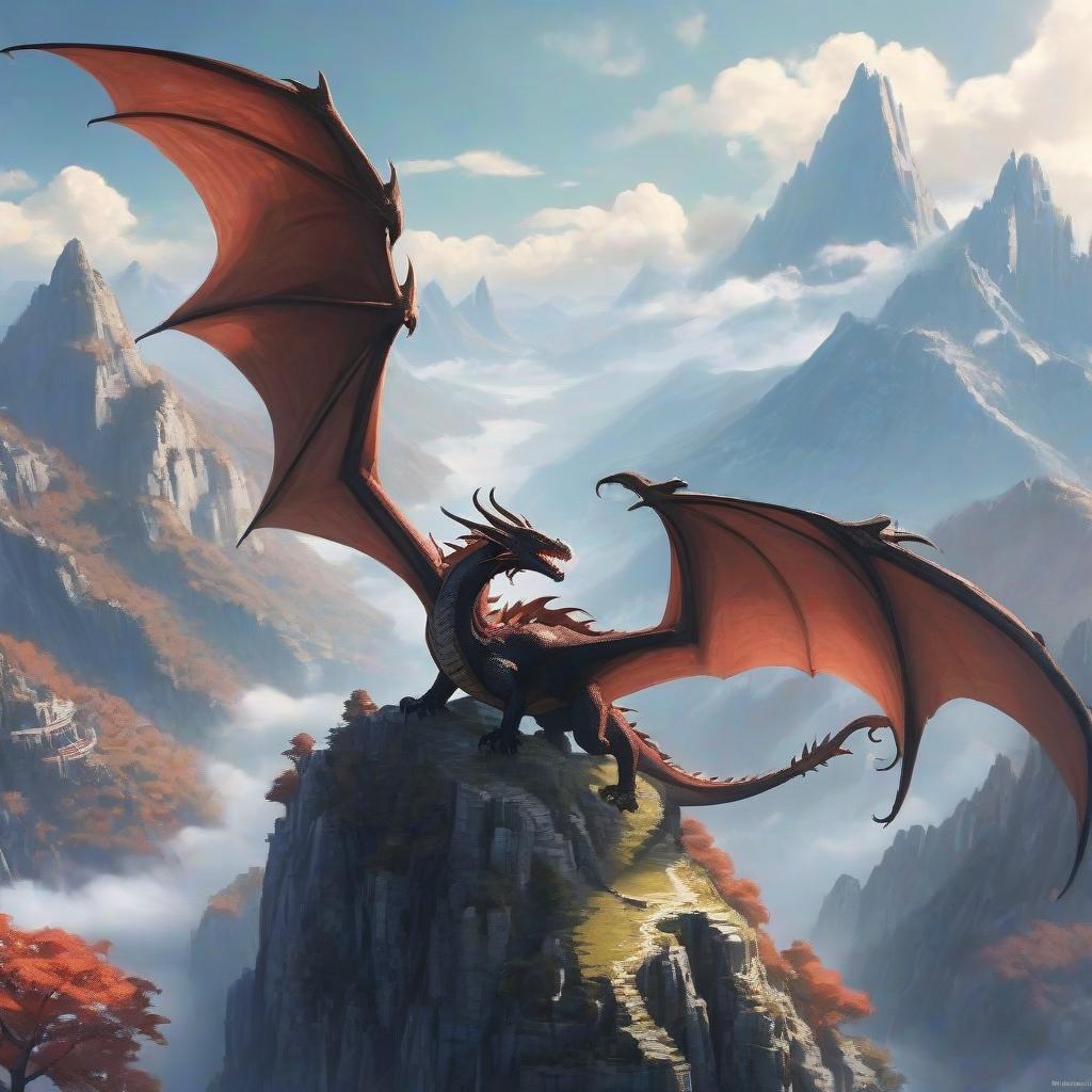  the world where dragons fly on the mountains