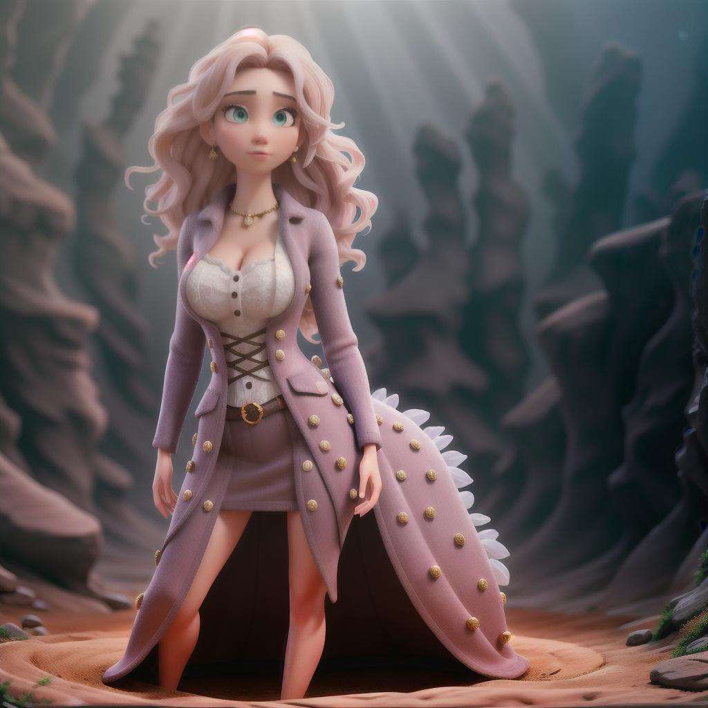   show of her and hole hyperrealistic, full body, detailed clothing, highly detailed, cinematic lighting, stunningly beautiful, intricate, sharp focus, f/1. 8, 85mm, (centered image composition), (professionally color graded), ((bright soft diffused light)), volumetric fog, trending on instagram, trending on tumblr, HDR 4K, 8K