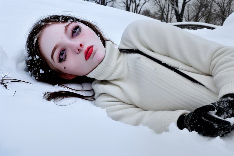  Dead girl in snow