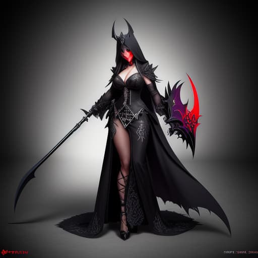  artistically drawn female Grimm Reaper, undead seductively eternal spector appearance represent that of the Grimm Reaper, deadly massive scythe, horror theme, nightmare, scary, spooky, masterpiece, high rez, full body, ultra detailed, ultra-realistic, unreal engine, hyper focus, attractive woman physique as the ruler to the gates to the underworld the Grimm Reaper, realistically detailed female Grimm Reaper head, award winning artistically drawn Grimm Reaper Scythe different unique variety, ultra-high detailed, epicly designed, award winning female Grimm Reaper appearance, epicly designed Scythe with intricate details,, High quality, High resolution, highly detailed, cinematic lighting, intricate, sharp focus, (centered image composition),