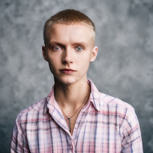 portrait+ style Czech Republic LGBT queer twink blonde female face