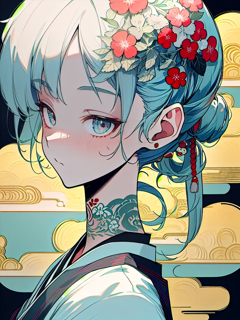  sauce, tattoo, refreshing, japan, girl, masterpiece, best quality,8k,ultra detailed,high resolution,an extremely delicate and beautiful,hyper detail