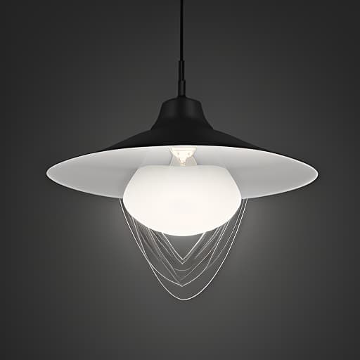  led pendant light, black, modern.