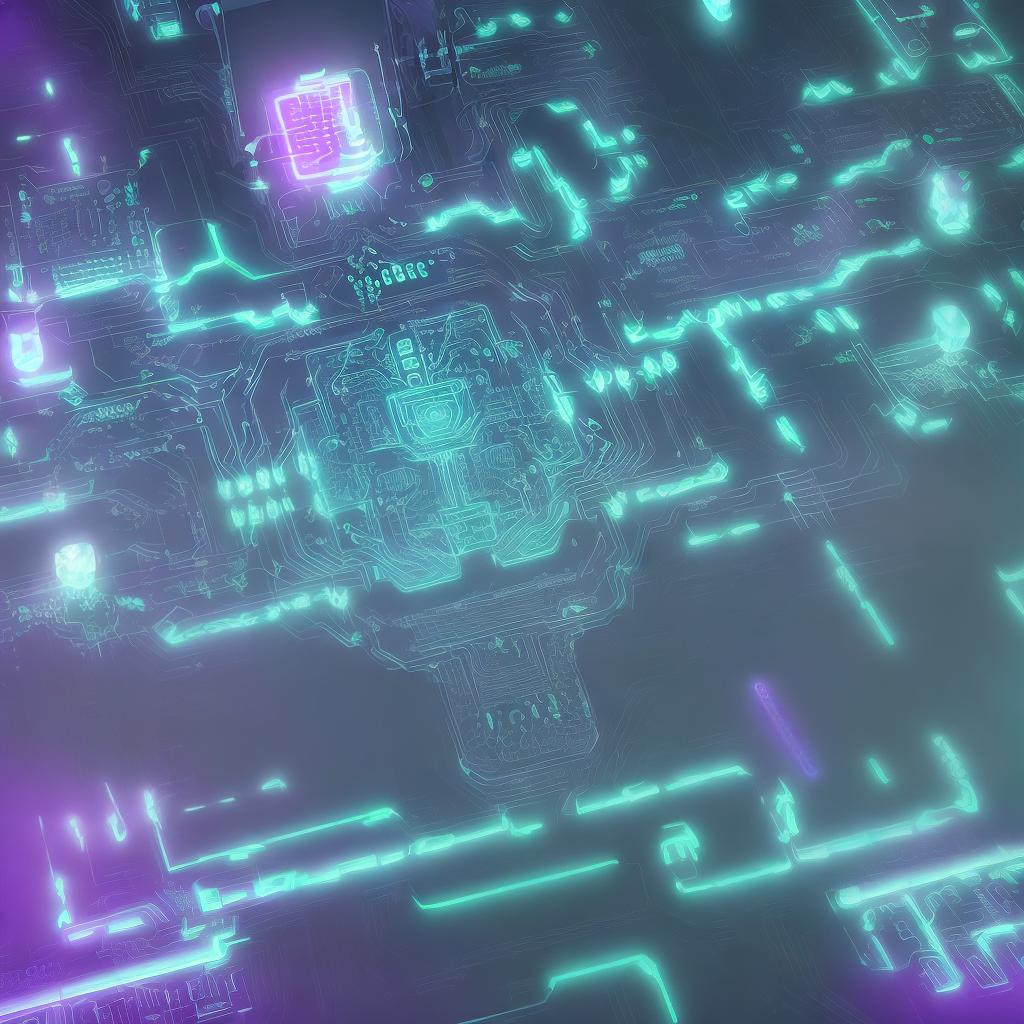  create a futuristic background with interconnected neural networks and glowing circuit patterns.