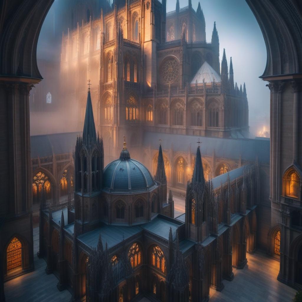  The magnificent Cathedral hyperrealistic, full body, detailed clothing, highly detailed, cinematic lighting, stunningly beautiful, intricate, sharp focus, f/1. 8, 85mm, (centered image composition), (professionally color graded), ((bright soft diffused light)), volumetric fog, trending on instagram, trending on tumblr, HDR 4K, 8K