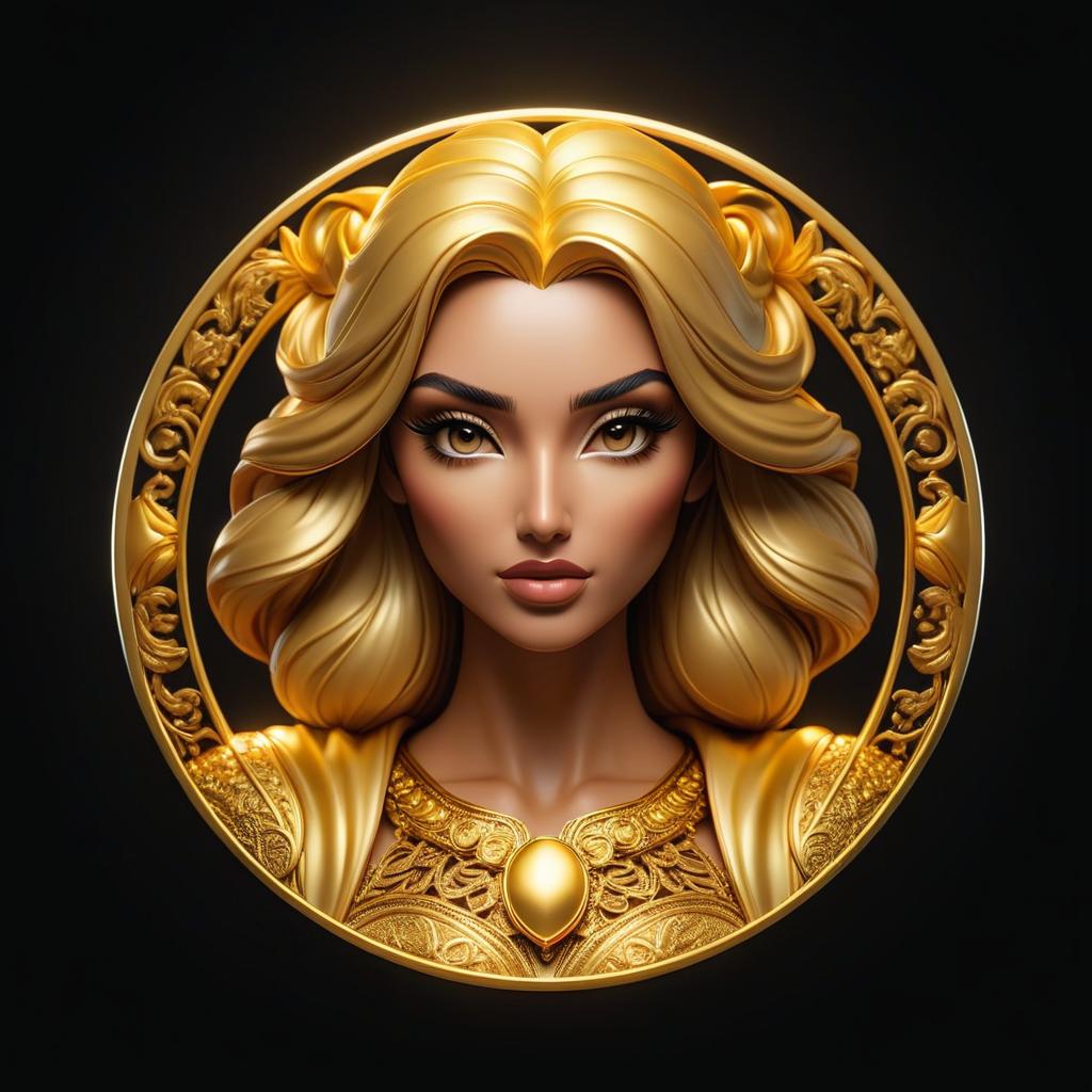  create a golden friends icon on a black background hyperrealistic, full body, detailed clothing, highly detailed, cinematic lighting, stunningly beautiful, intricate, sharp focus, f/1. 8, 85mm, (centered image composition), (professionally color graded), ((bright soft diffused light)), volumetric fog, trending on instagram, trending on tumblr, HDR 4K, 8K