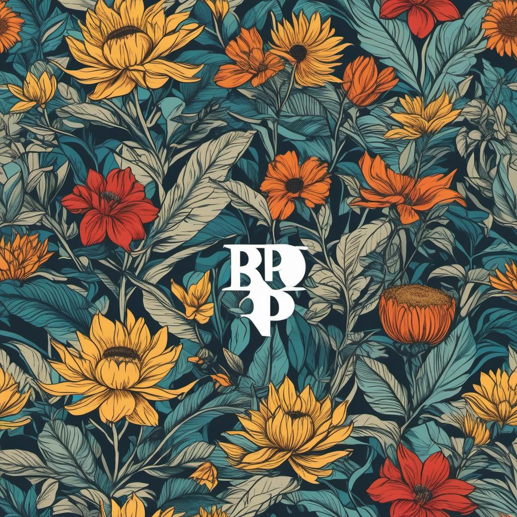  crie uma logo para bp arquitetura , van gogh style