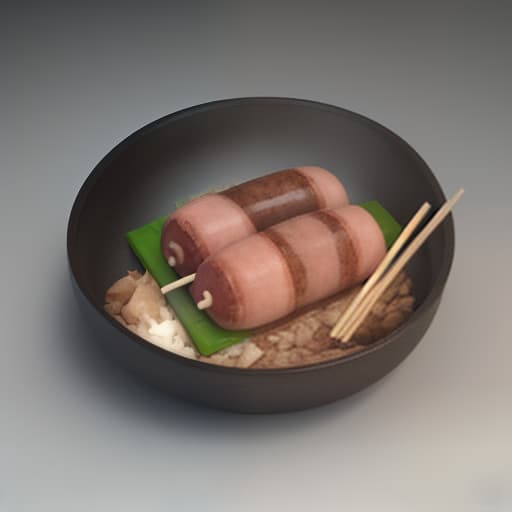  sad hamster eats sausage with chinese chopsticks, realism, (3d render:1.25), realistic, dark, epic, (detailed:1.22), textured